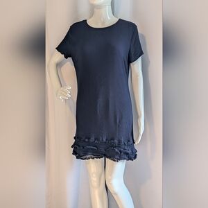 Lulus Buenos Aires Navy Blue Shift Dress Women’s Size Large